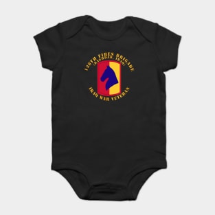 138th Fires Brigade - Baghdad Iraq - Iraq War Vet Baby Bodysuit